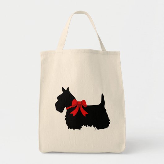 Scottish Terrier Black, Celtic, Highland dog Tote Bag (Voorkant)