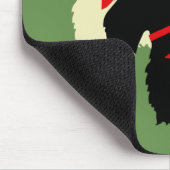 Scottish Terrier black/pieaten silhouette plaid Muismat (Hoek)