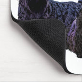 Scottish Terrier black/piepende trio, zwarte hond Muismat (Hoek)