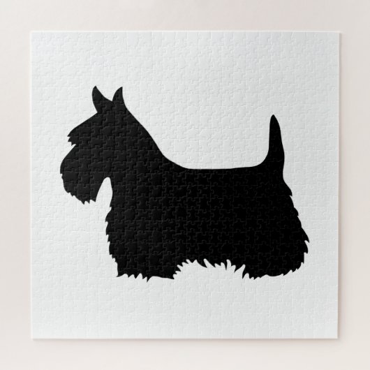 Scottish Terrier Black sihouette hart/676 stuk Legpuzzel (Horizontaal)