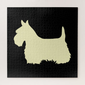 Scottish Terrier Black sihouette hart/676 stuk Legpuzzel