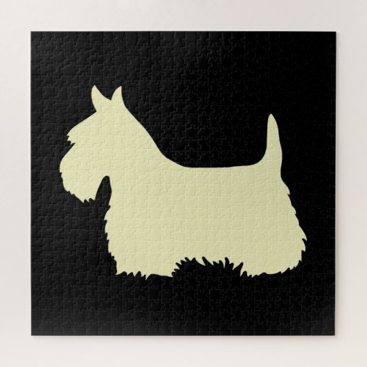 Scottish Terrier Black sihouette hart/676 stuk Legpuzzel (Horizontaal)