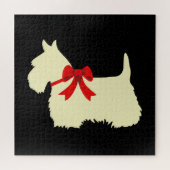 Scottish Terrier Black sihouette hart/676 stuk Legpuzzel (Horizontaal)