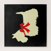 Scottish Terrier Black sihouette hart/676 stuk Legpuzzel (Verticaal)