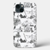 SCOTTISH Terrier Black Toile Case-Mate iPhone Case (Achterkant)
