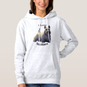 Scottish Terrier black/weaten, zittend/staand Hoodie (Voorkant)