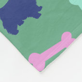 Scottish Terrier Botten Persoonlijke Dog Blanket 1 Fleece Deken (Hoek)