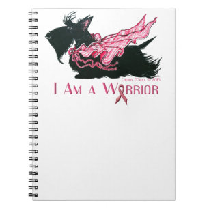 Scottish Terrier Breast Cancer Warrior Notitieboek