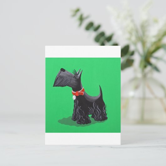 Scottish Terrier Briefkaart (Staand voorkant)