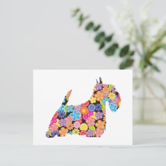 Scottish Terrier Briefkaart (Staand voorkant)