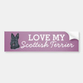 Scottish Terrier Bumpersticker (Voorkant)