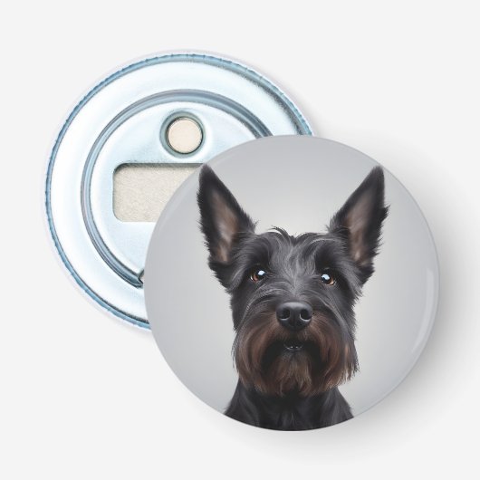 Scottish Terrier Button Flesopener (Voorkant)