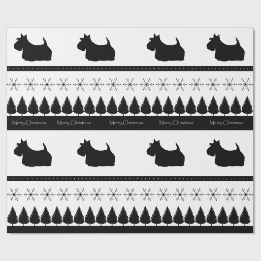 Scottish Terrier Cadeaupapier (Vlak)