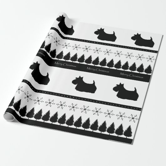 Scottish Terrier Cadeaupapier (Uitgerold)