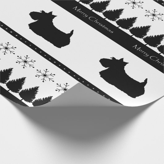 Scottish Terrier Cadeaupapier (Hoek)