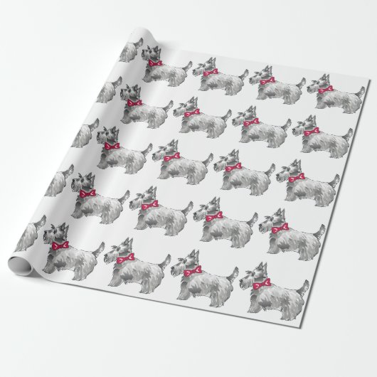 Scottish Terrier Cadeaupapier (Uitgerold)