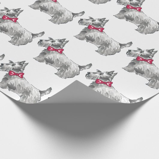 Scottish Terrier Cadeaupapier (Hoek)