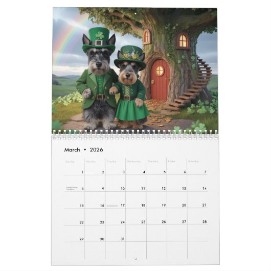 Scottish Terrier Calendar Kalender (Mar 2026)