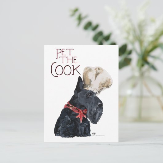 Scottish Terrier Chef Briefkaart (Staand voorkant)