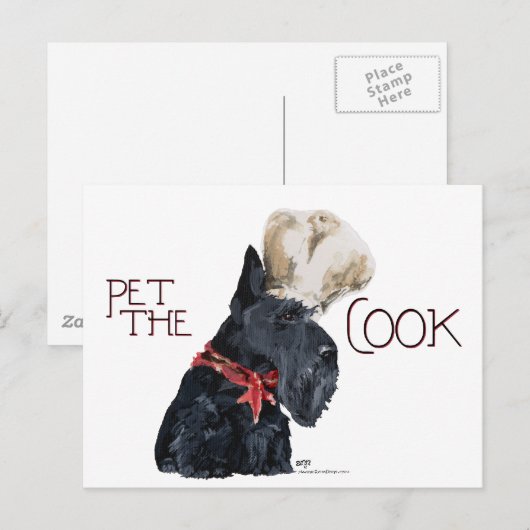 Scottish Terrier Chef Briefkaart (Voorkant / Achterkant)