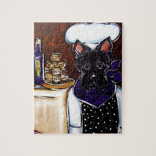 Scottish Terrier Chef Legpuzzel (Verticaal)