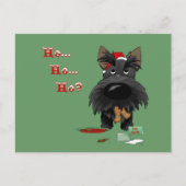Scottish Terrier Christmas Feestdagenkaart (Voorkant)