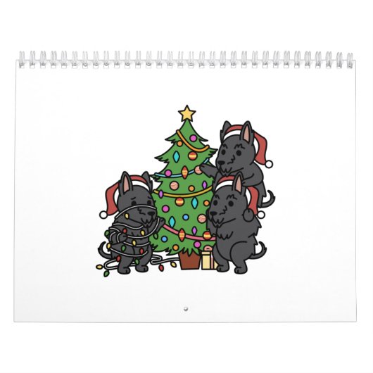 Scottish Terrier Christmas Tree Kalender (Hoes)