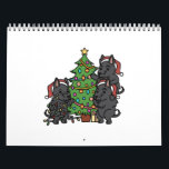 Scottish Terrier Christmas Tree Kalender<br><div class="desc">This Scottish Terrier Christmas Tree design makes a great gift for a Scottish Terrier owner. It features heeft Scottie dog illustraties.</div>