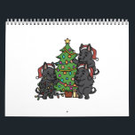 Scottish Terrier Christmas Tree Kalender<br><div class="desc">This Scottish Terrier Christmas Tree design makes a great gift for a Scottish Terrier owner. It features heeft Scottie dog illustraties.</div>