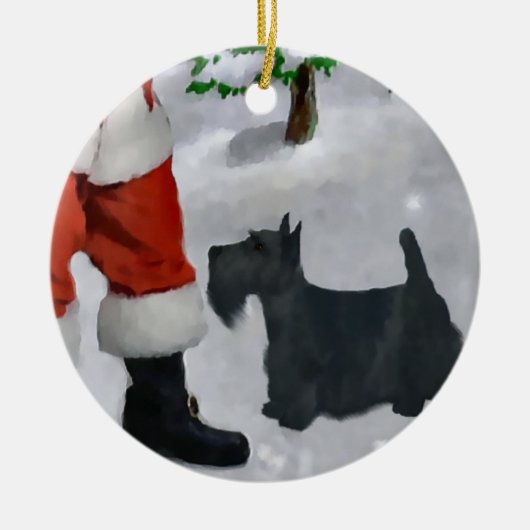 Scottish Terrier Christmas Tree Ornament (Voorkant)
