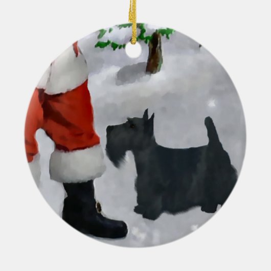 Scottish Terrier Christmas Tree Ornament (Achterkant)