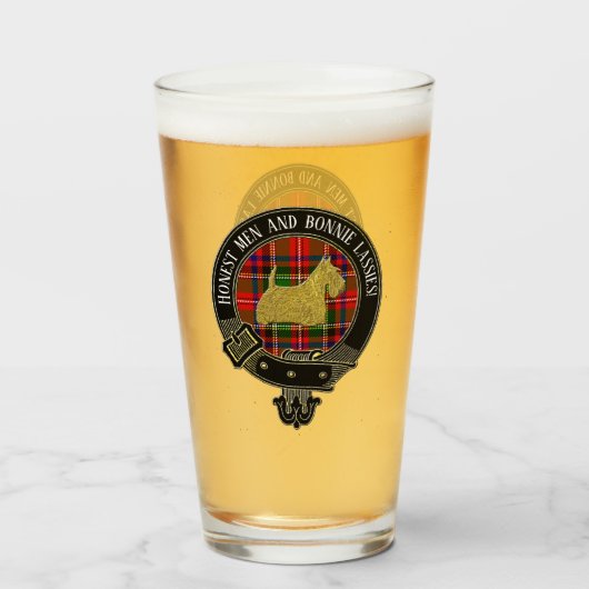 Scottish Terrier Clan Crest and Toast Glas (Voorkant gevuld)
