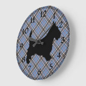 Scottish Terrier Clock Grote Klok (Hoek)