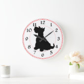 Scottish Terrier Clock Grote Klok (Huis)