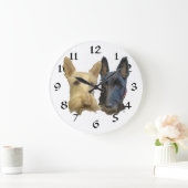 Scottish Terrier Clock Grote Klok (Huis)