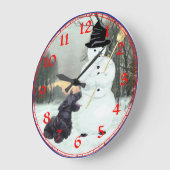 Scottish Terrier Clock Grote Klok (Hoek)