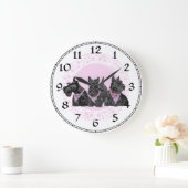 Scottish Terrier Clock Grote Klok (Huis)