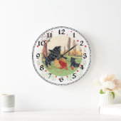 Scottish Terrier Clock Grote Klok (Huis)