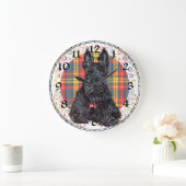 Scottish Terrier Clock Grote Klok (Huis)
