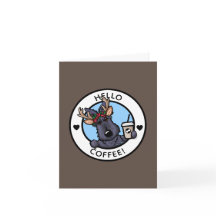 Scottish Terrier Coffee Lover Kerstmis Kaart