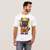 Scottish Terrier Construction Worker T-shirt (Voorkant volledig)
