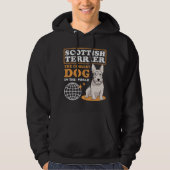 Scottish Terrier Coolest Dog Scottie Hoodie (Voorkant)