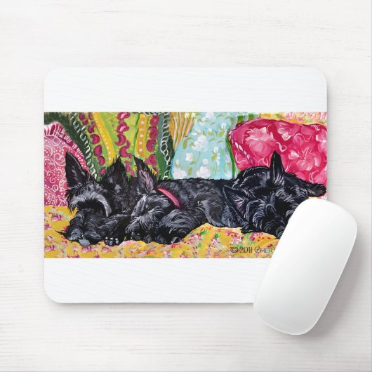 Scottish Terrier Cottage Muismat (Met muis)