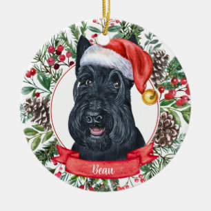 Scottish Terrier Custom Dog kerstversiering Keramisch Ornament