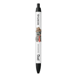 Scottish Terrier Dad Black Ink Pen