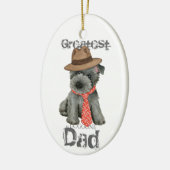 Scottish Terrier Dad Ceramic Ornament (Links)