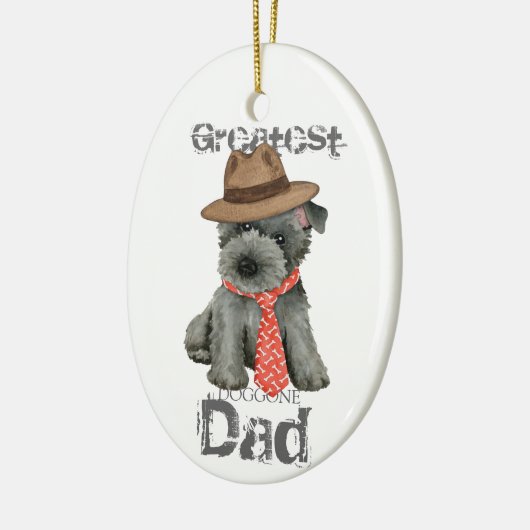 Scottish Terrier Dad Ceramic Ornament (Links)