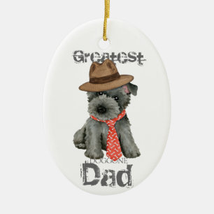 Scottish Terrier Dad Ceramic Ornament