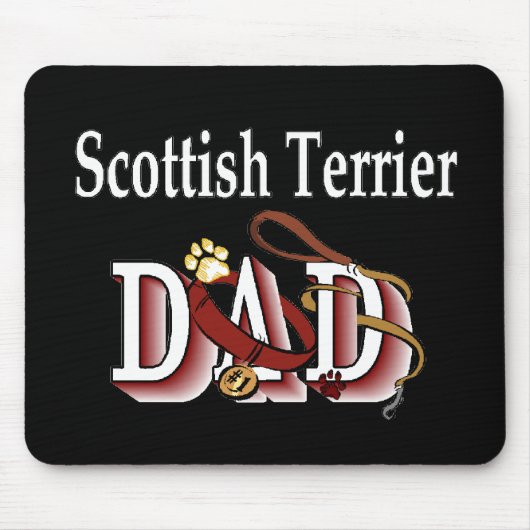 Scottish Terrier Dad Gifts Muismat (Voorkant)