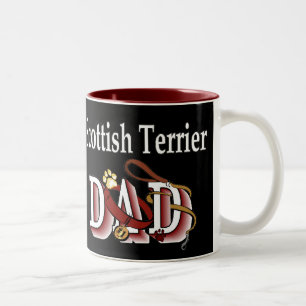 Scottish Terrier Dad Gifts Tweekleurige Koffiemok